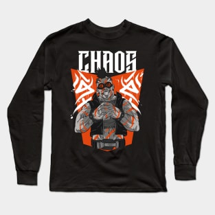 Street Punk Chaos Design / Modern Streetewar Style  / Bully Design Long Sleeve T-Shirt